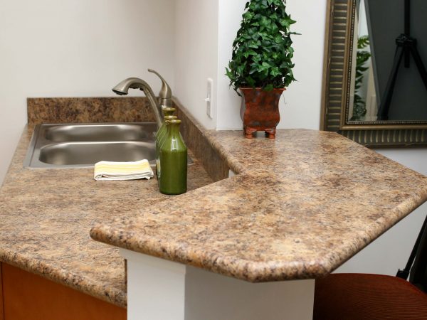 small granite kitchen countertop