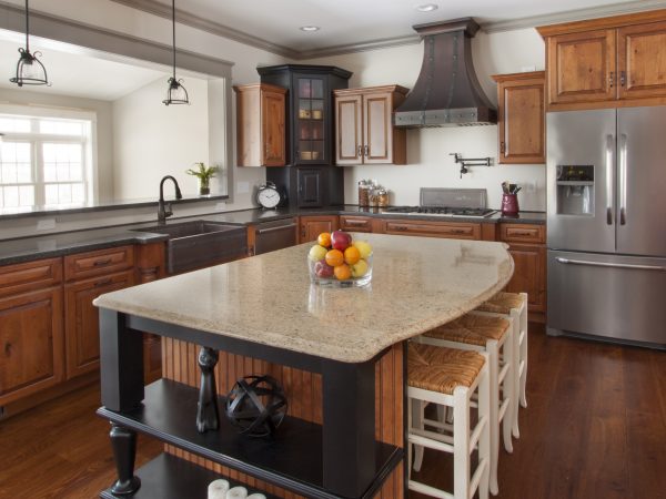 Cambria quartz kitchen island