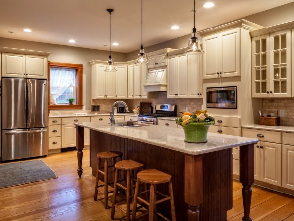 brand new cambria quartz countertops in kitchen