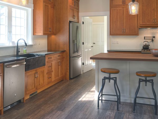 speciality sink over burner in new kitchen