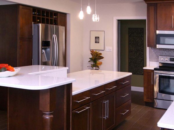 wooden kitchen cabinet installation