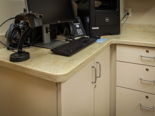 laminate medical office counter