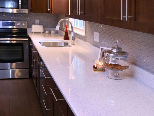 brand new white kitchen countertops