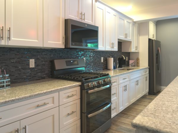 white Wolf semi-custom cabinets