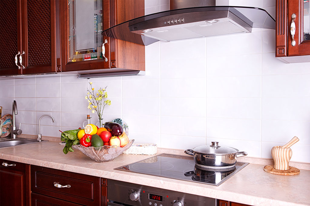 Laminate kitchen counters with gas stove