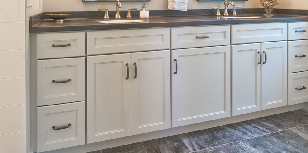 Corian countertop for a bathroom renovation 