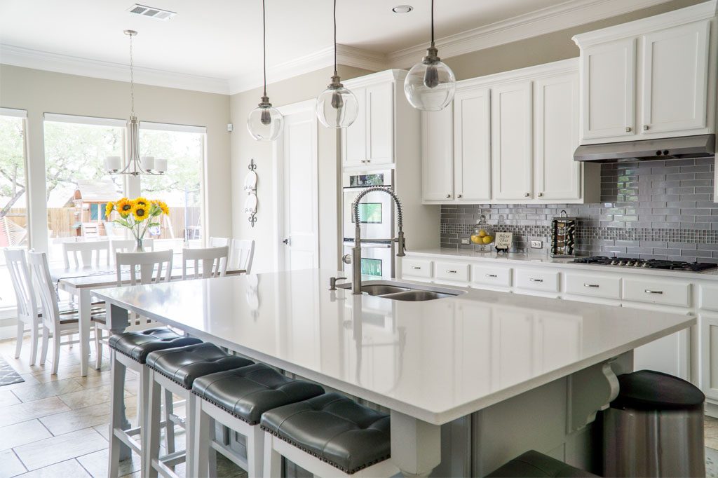 all white new kitchen remodel