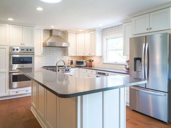 new kitchen remodel with new kitchen cabinets and countertops