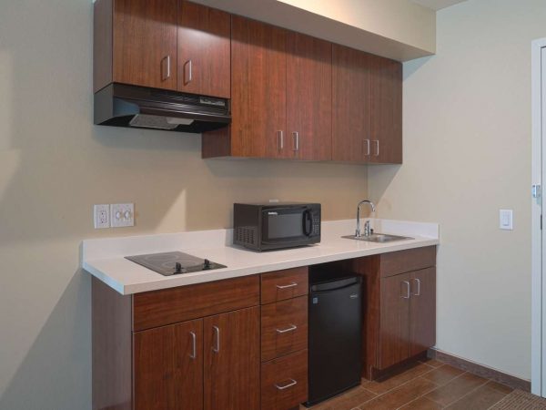 small kitchen suite cabinet and countertop