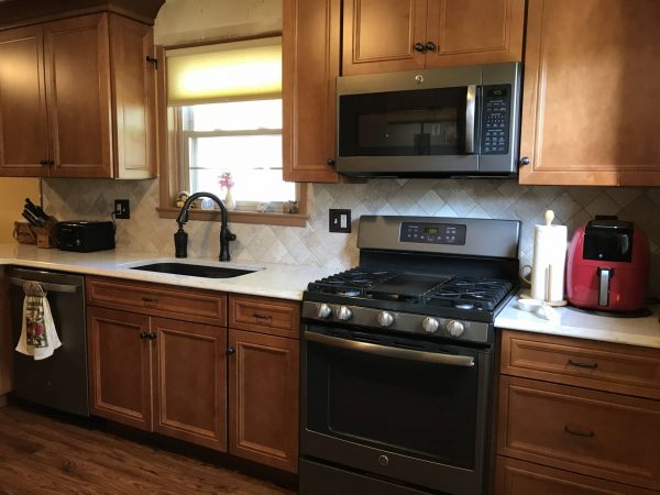 newly completed kitchen in chester county