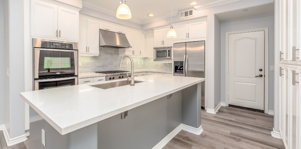 Modern gray kitchen remodel cost