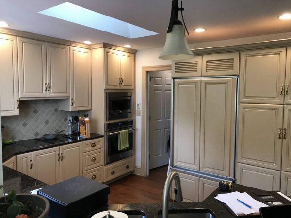 tan kitchen cabinets