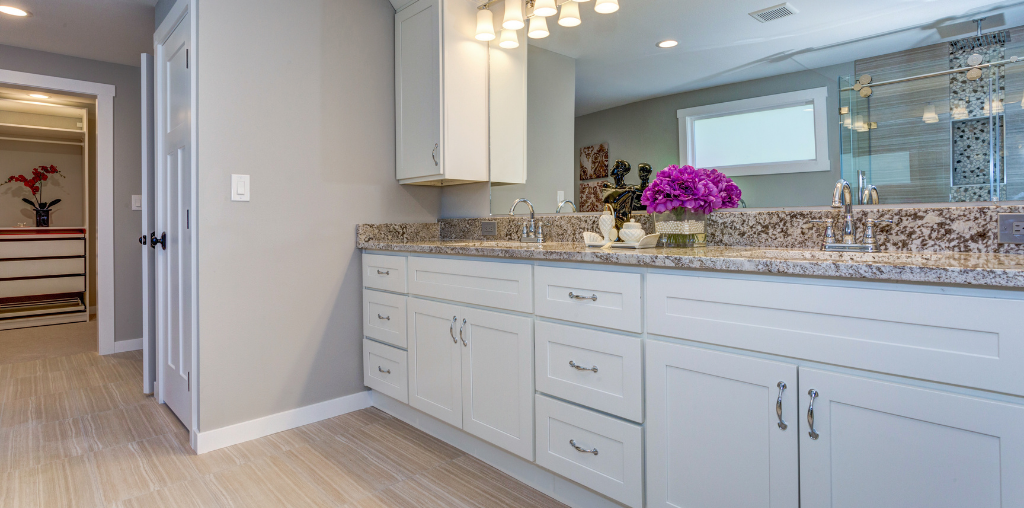 Bathroom countertop and cabinet installation in Chester County PA