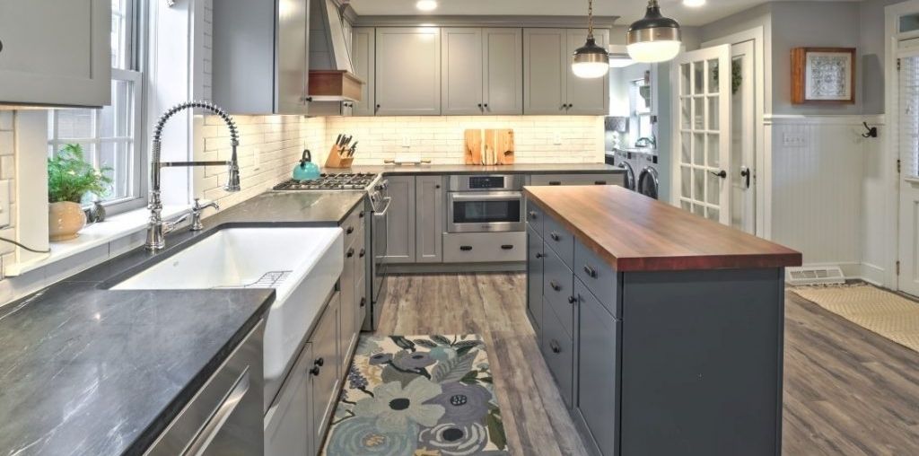 Gray kitchen remodel in lancaster pa