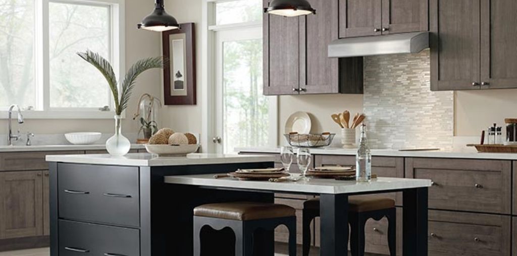 Gray kitchen cabinetry