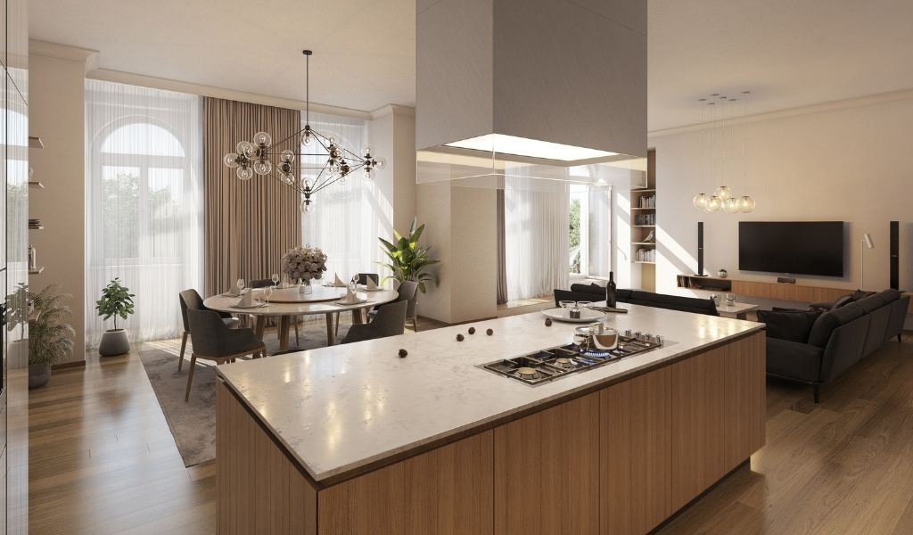 Beige neutral kitchen trending in 2022