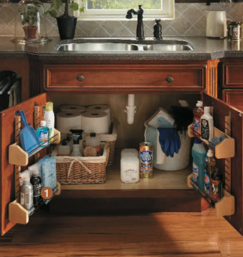 sink base with shelves